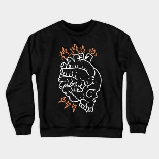 skull heart Crewneck Sweatshirt